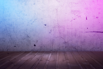 interior background with neon lights