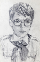 portrait, Pencil drawing, sketch