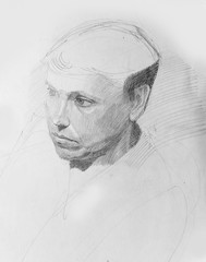 portrait, Pencil drawing, sketch