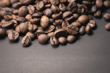 coffee beans are the background.