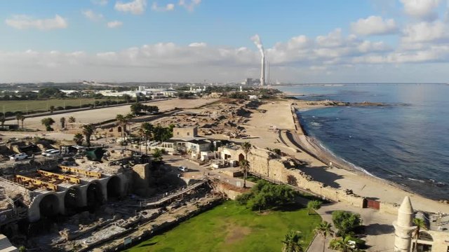 National archaeological park of antiquities in the Caesarea
