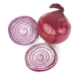 red onion in studio