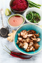 Asian food background