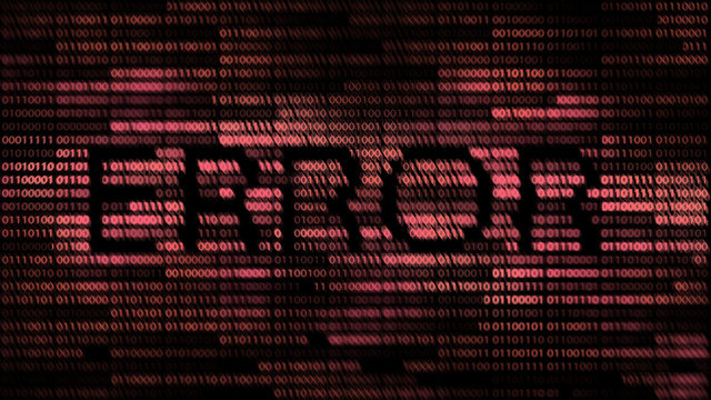 computer screen display error message. red and black digital binary code. spyware computer problems malicious software and hacker concept. danger of cyber world.