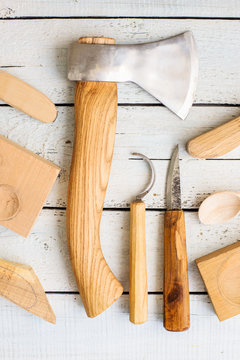 wood carver's instruments