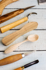 wood carver's instruments