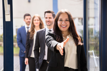 Close-up Of A Smiling Young Businesswoman