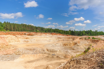 View of sandy quarry