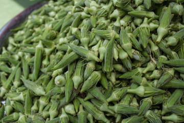 lady finger in organic market