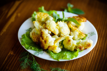 cauliflower fried in batter