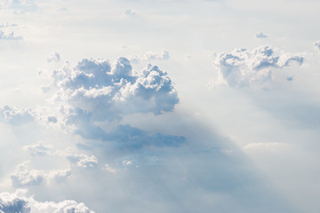 Sky and cloud from plain