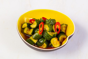 Asian marinated cucumber