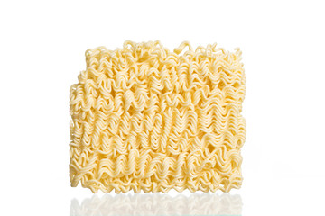 Instant noodles, on white background