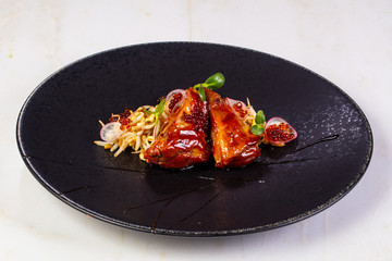 Lamb robata with sauce