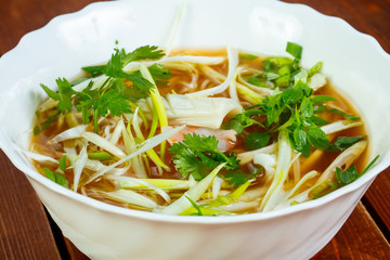 Cold Vietnam chicken soup