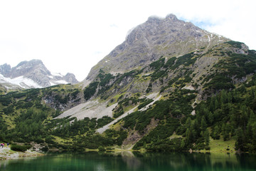 Naklejka na ściany i meble Seebensee lake in Tyrol, Austria