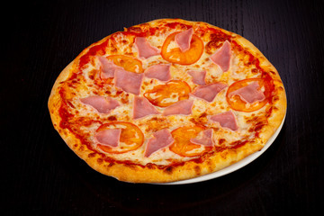 Delicious Prosciutto pizza
