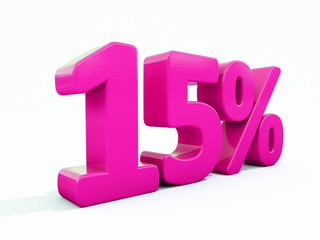 15 Percent Pink Sign