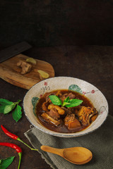 Chicken stew with ginger