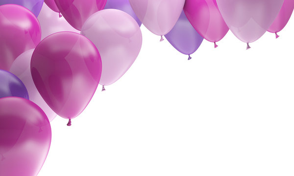ballons multicolore fête anniversaire célébration
