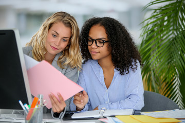 accounting multiracial collegues