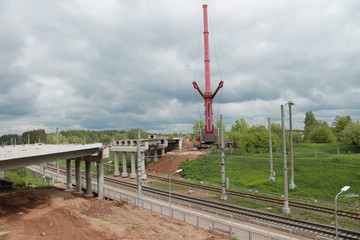  construction of a new bridge on the highway 