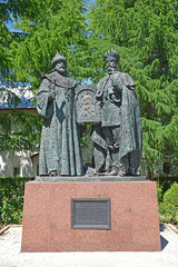 The monument to the first and last rulers of Russia from the Romanov family was installed in the...