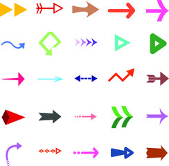 矢印カーソルポインターボタン向けアイコン