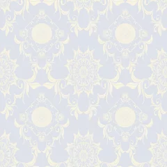 Poster Im Rahmen Seamless luxury floral pattern on background. Floral ornament on background. Luxurious wallpaper pattern. Trendy wallpaper pattern © smash338