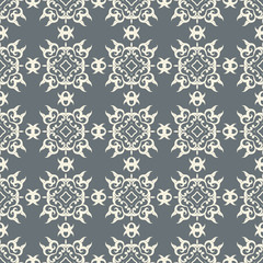 Seamless decorative ornament on background. Seamless wallpaper pattern. Trendy wallpaper pattern