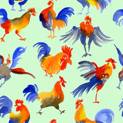 New Year, Christmas, festive, spruce, coniferous wreath. Decoration for the holiday. Garland of twigs, toys, mandarins and cookies. Watercolor. Illustration