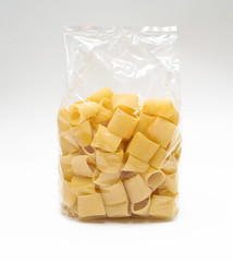 Transparent plastic pasta bag 