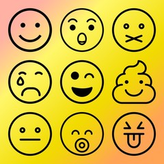 Fototapeta premium Vector icon set about medicine with 9 icons related to pharmacy, glassware, experiment, urgency and emergency