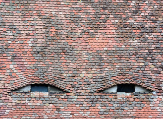 Famous eyes. Windows in the roof made in the form of eyes.
