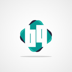 Initial Letter BQ Logo Template Design