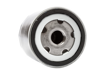 Car oil filter isolated on white background