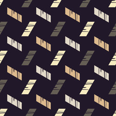 Seamless abstract geometric pattern. The texture of the strips. Brushwork. Hand hatching. Textile rapport.