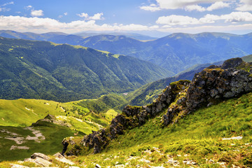 Fototapeta na wymiar Beautiful landscape in the high mountain