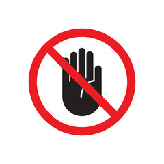 Stop sign vector illustration.