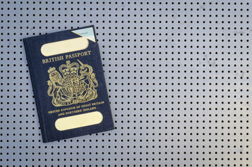 Expired British Passport with Blue Cover