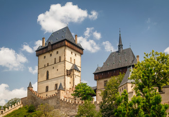 Royal Castle Karlstejn. Central Bohemia, Karlstejn village, Czech Republic