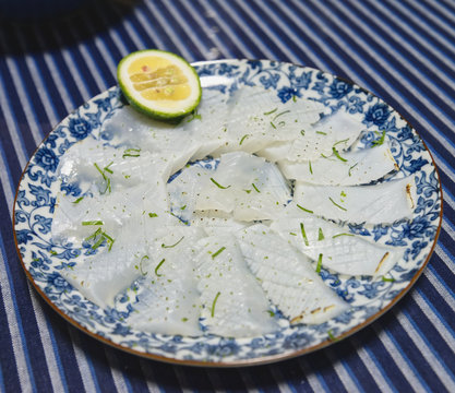 Sashimi de calamar