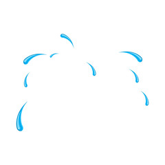 sweat drops for comic book character vector design isolated on white