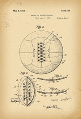 1926 lacing for soccer footballs Patent history invention