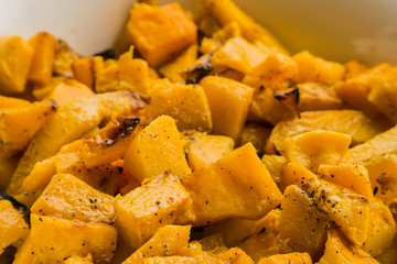 freshly baked pumpkin butternut for catering at a corporate event