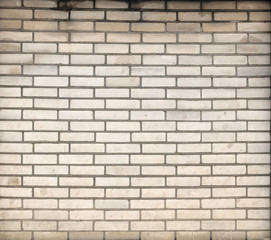Texture of an old white brick. vintage