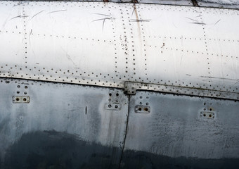 The texture of metal in rivets. Background