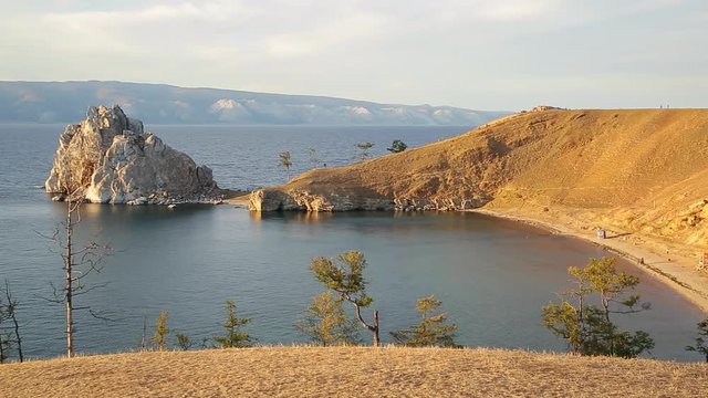 Summer. Lake Baikal. Olkhon Island. Cape Burkhan (Shamanka)