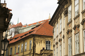 Obraz premium Old houses in Prague