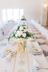 decorated wedding tables